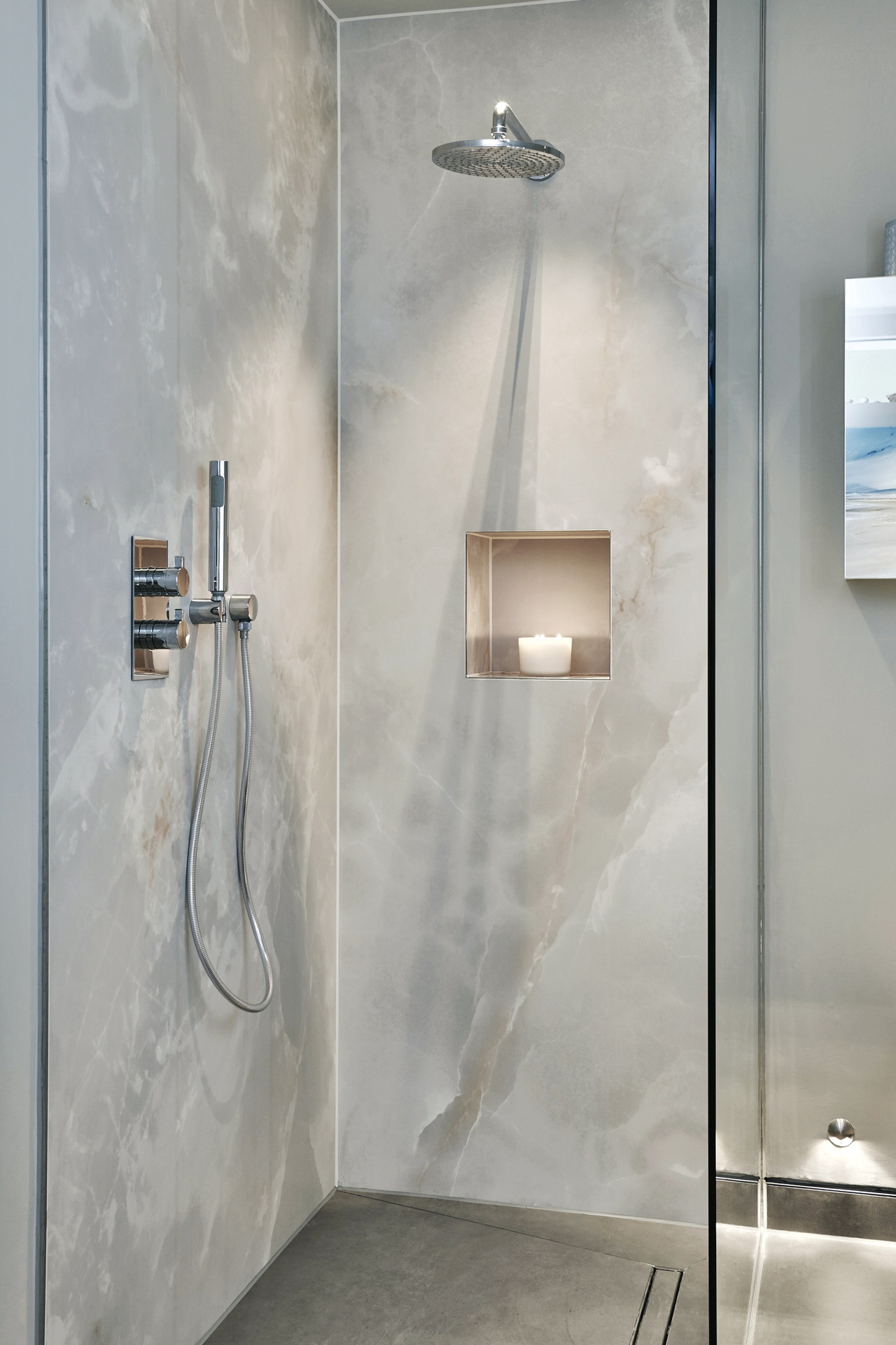 shower tray on raised level