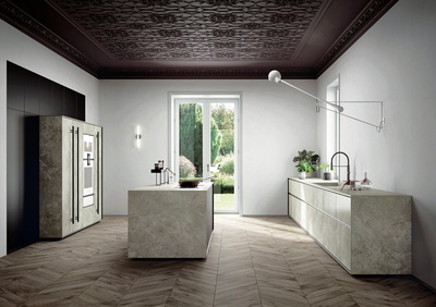 island & countertop w/bespoke storage