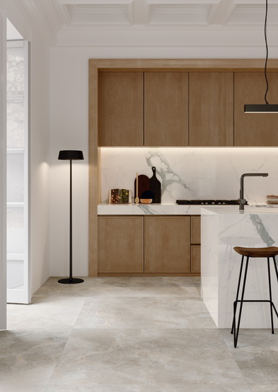 Island and Countertop w/splashback