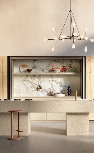 bespoke shelf & splashback