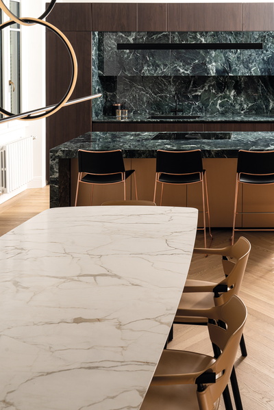 island waterfall w/12 mm solid countertop & table top