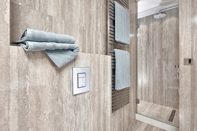 shower tray on raised level