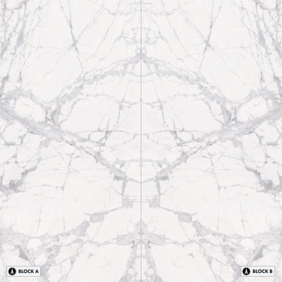 marble white bookmatched
