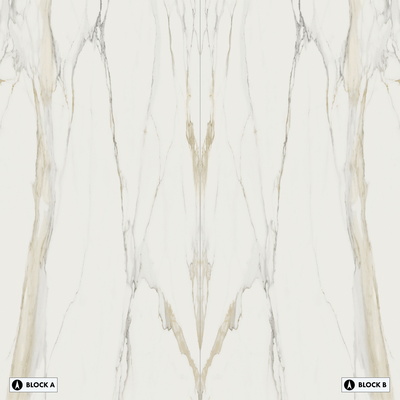 marble calacatta gold bookmatched