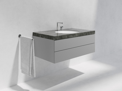 Vanity top w/single cut-out