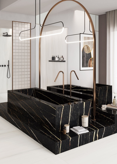 Bianco Lasa & Marble Laurent