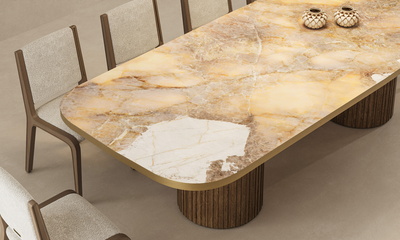 Contorno Romano Metallico | Golden Ambra