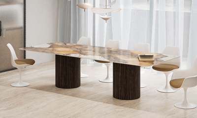 Piazza Colonna Solido 12mm | Golden Ambra & Mogano