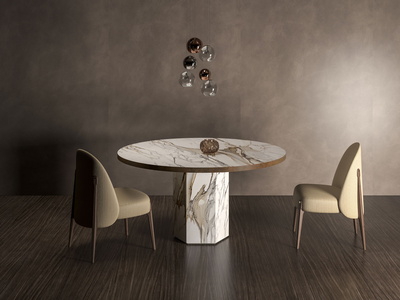 Hexagon Base | Metal Veneer Edge | Macchia Vecchia