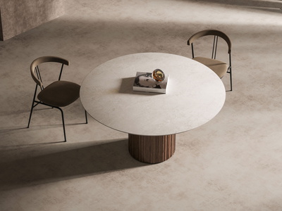 Circular Wooden Base | 20 mm | Bianca Luna