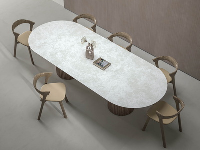 Circular Twin wooden base | 20mm | Bianca Luna