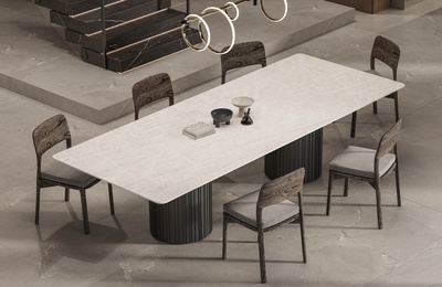 Wooden Circular Twin Base | 12mm | Taj Mahal Pearl