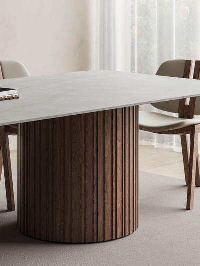 Wooden Circular Twin Base | 12mm | Taj Mahal Pearl