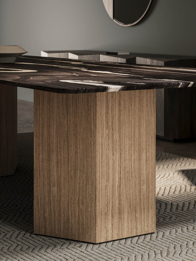 Twin Hexagon Base | 20mm | Black Horse