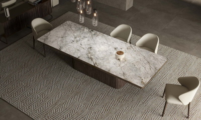 Pedestal Base | Metal Edge Veneer | Laguna Blanca 