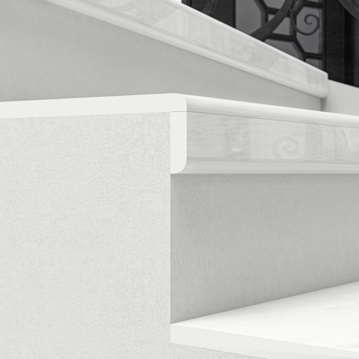 Double Half Bullnose Edge Profile - Straight