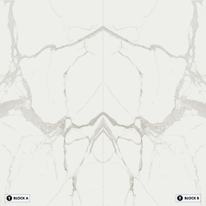 Bookmatch Bliss - Marble Statuario Bookmatched – Natural