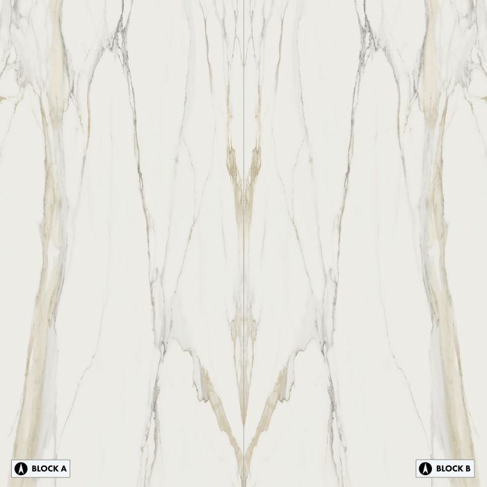 Bookmatch Bliss - Marble Calacatta Gold Bookmatched – Polished