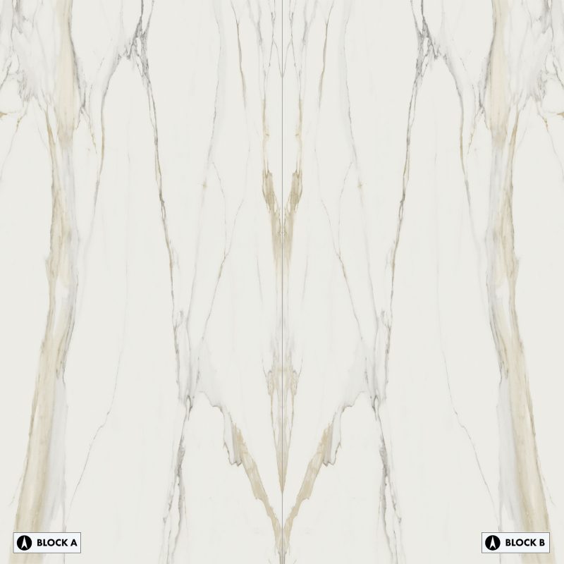 Bookmatch Bliss - Marble Calacatta Gold Bookmatched – Polished