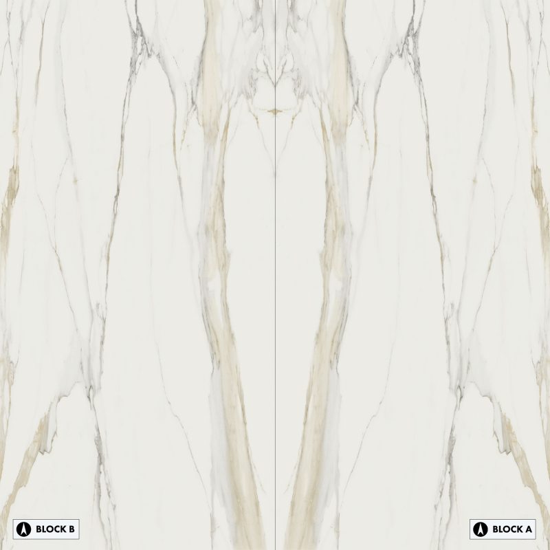 Bookmatch Bliss - Marble Calacatta Gold Bookmatched – Polished