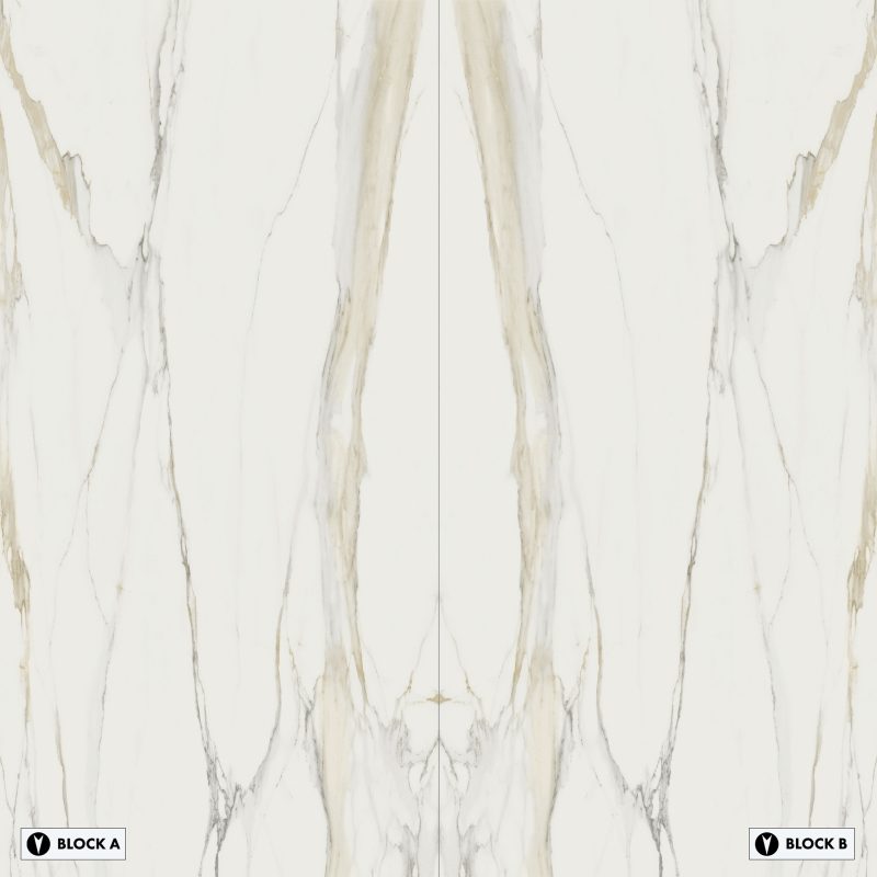 Bookmatch Bliss - Marble Calacatta Gold Bookmatched – Natural