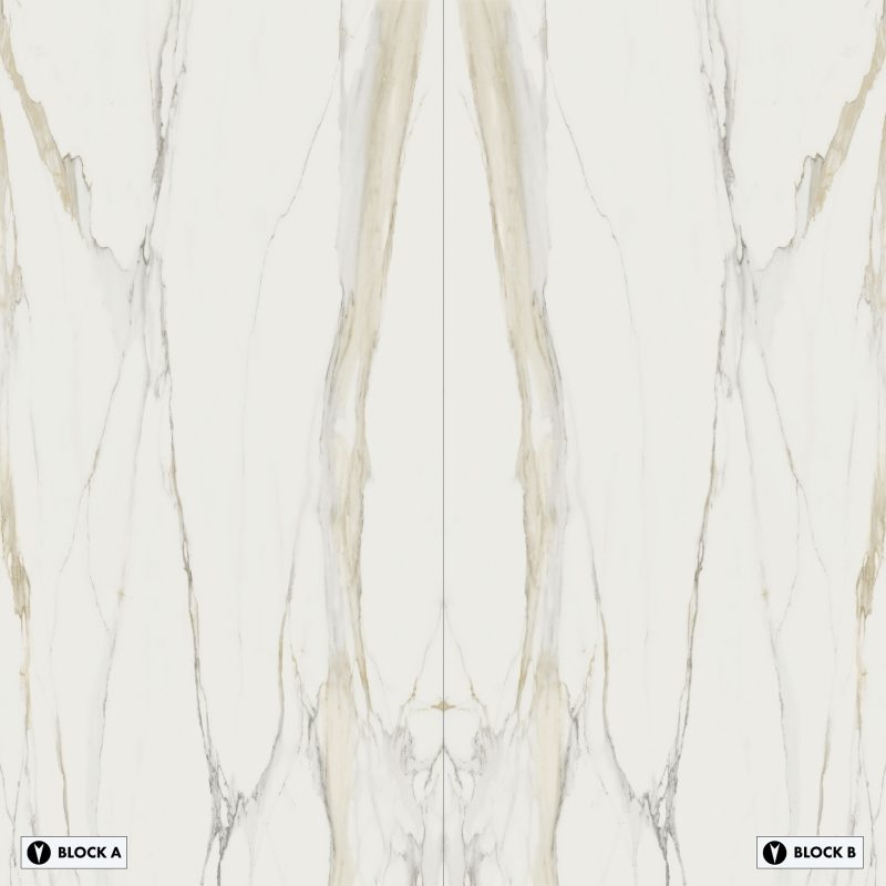 Bookmatch Bliss - Marble Calacatta Gold Bookmatched – Polished