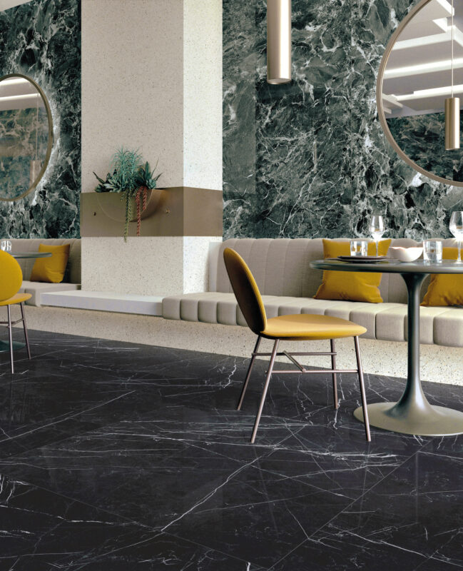 Grandi Marmi – Nero Marquina & Casa Dei Marmi – Saint Denis Verde 20208