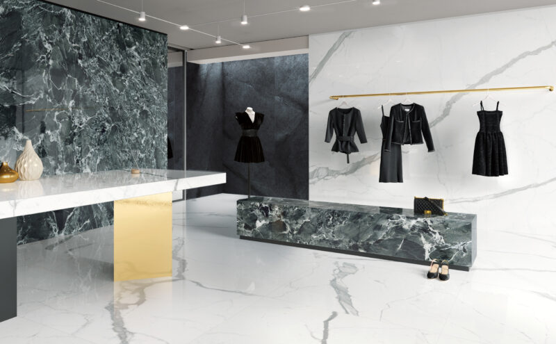 Stone Sense – Bianco Venato & Casa Dei Marmi – Saint Denis Verde 20196