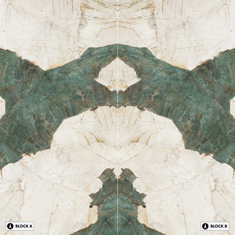 Bookmatch Bliss - Lux Green Bookmatched – Natural