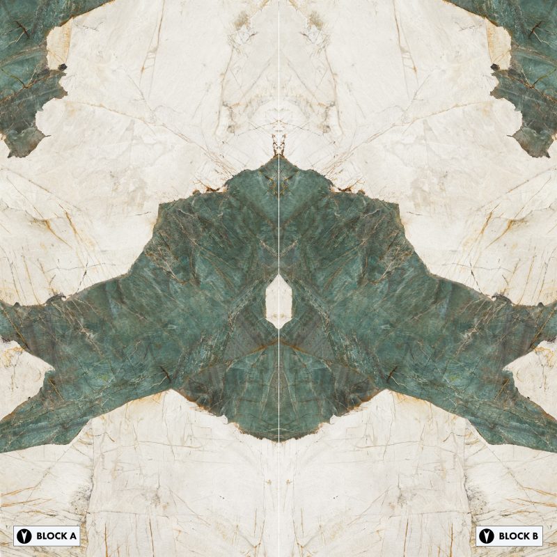 Bookmatch Bliss - Lux Green Bookmatched – Natural