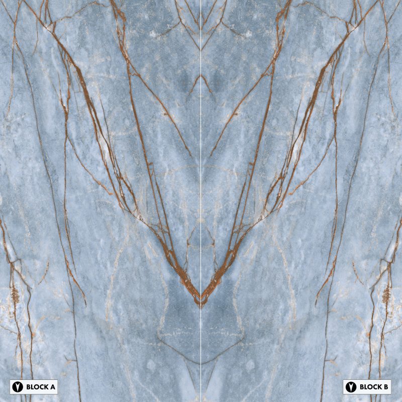 Bookmatch Bliss - Bluedeep Bookmatched – Polished