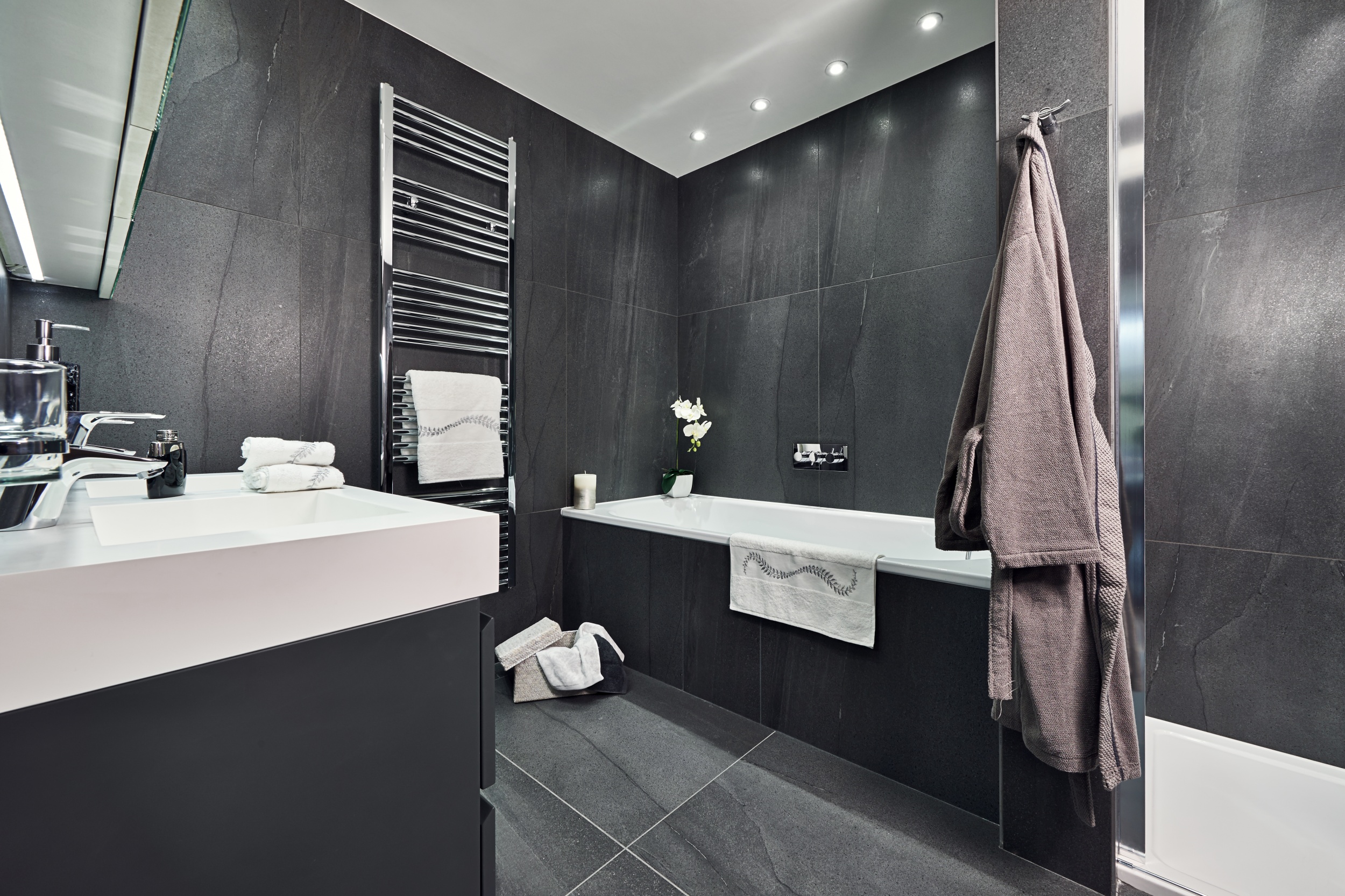 Introducing Basalt Stone A New Effect Porcelain Tile From Italy Basalt Stone Antracite 8258