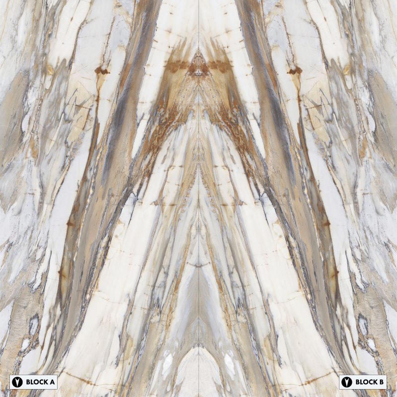 Bookmatch Bliss - Calacatta Fossil Bookmatched – Polished