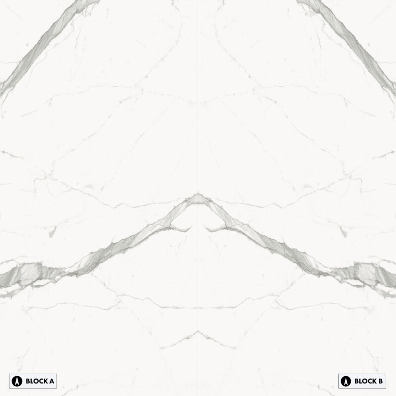 Marble Slabs - Bianco Venato Bookmatched – Polished