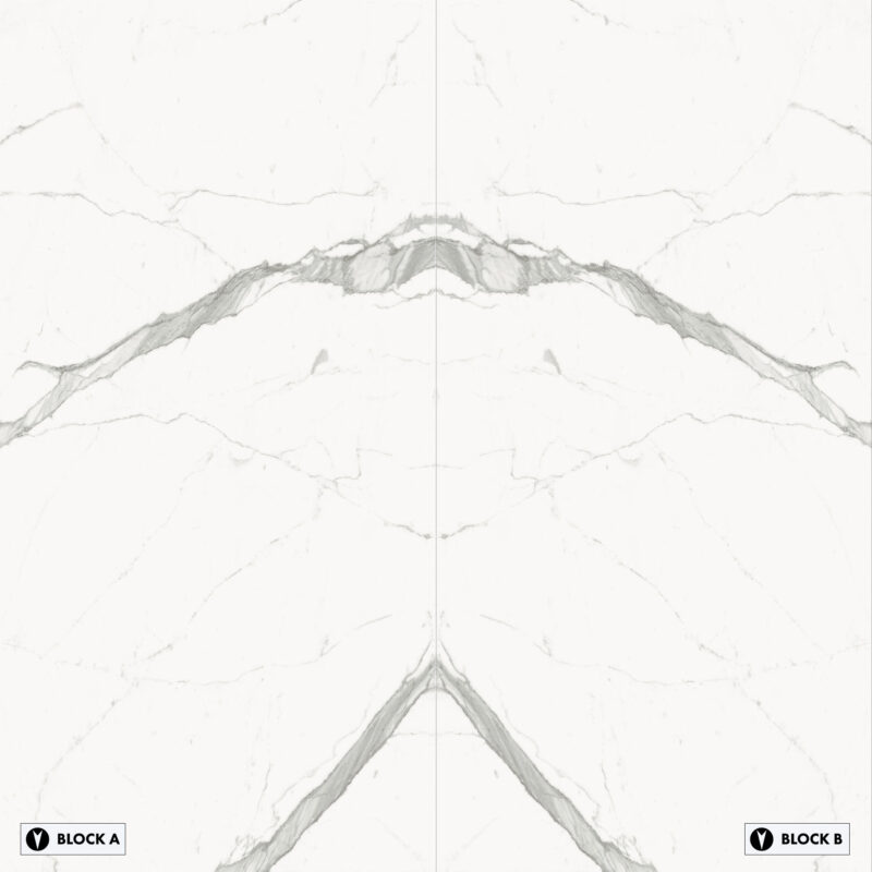 Marble Slabs - Bianco Venato Bookmatched – Polished