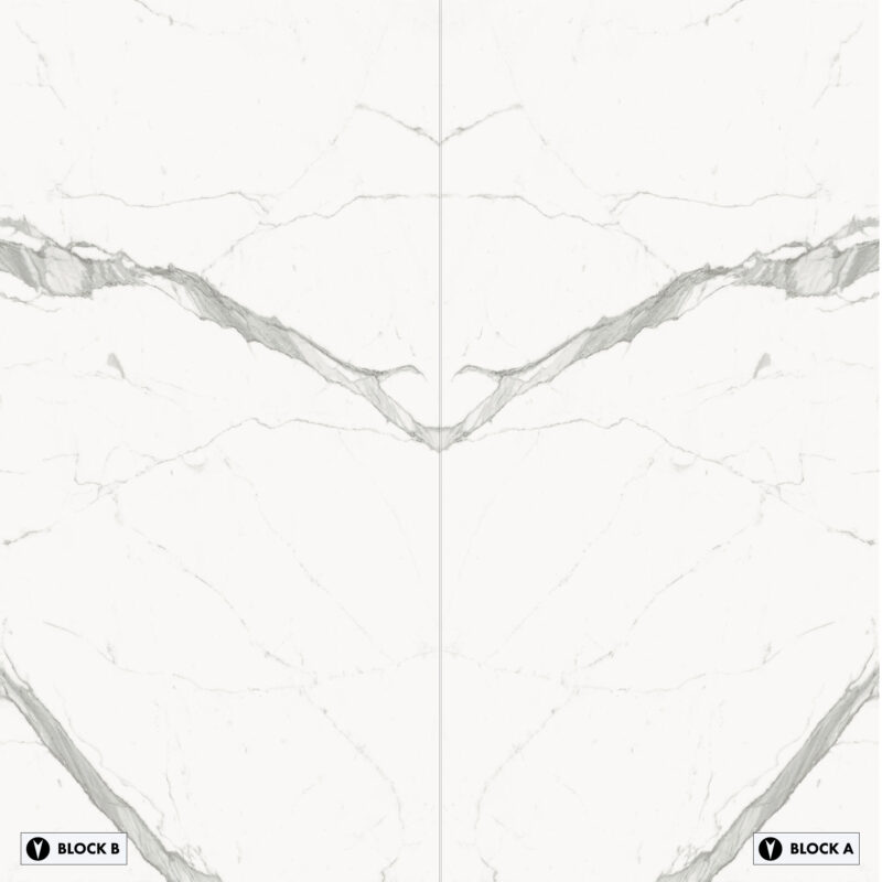 Marble Slabs - Bianco Venato Bookmatched – Polished