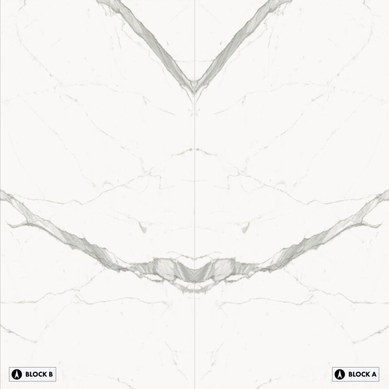 Marble Slabs - Bianco Venato Bookmatched – Polished