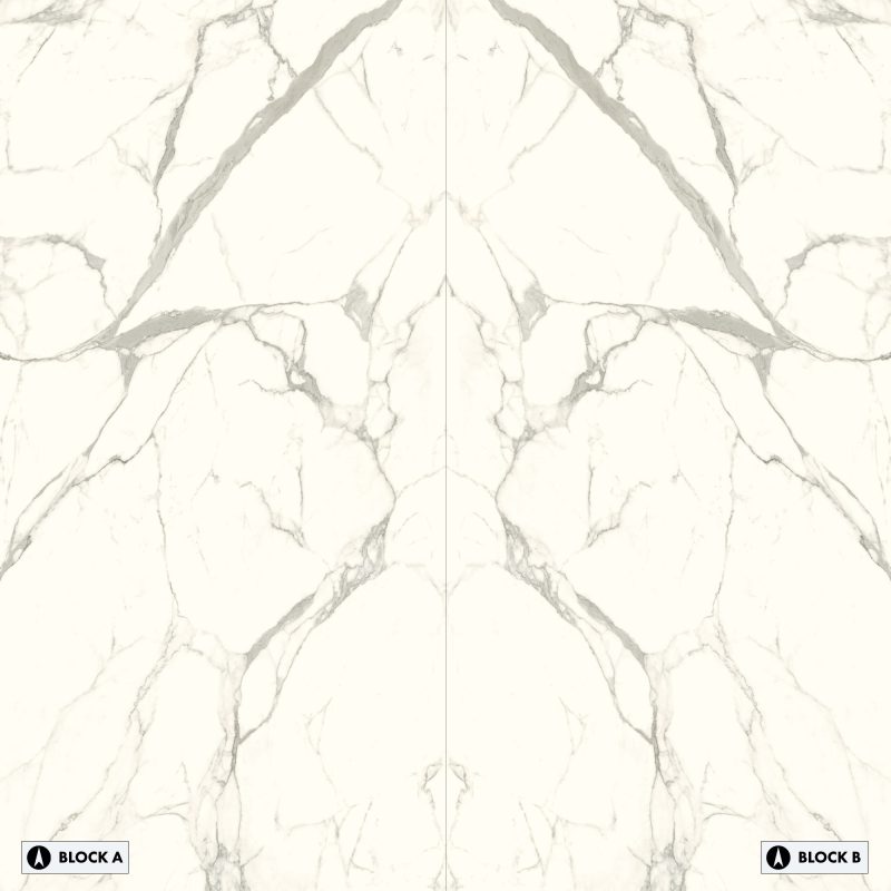 Lussoria - Marmi Bianco Bookmatched – Polished