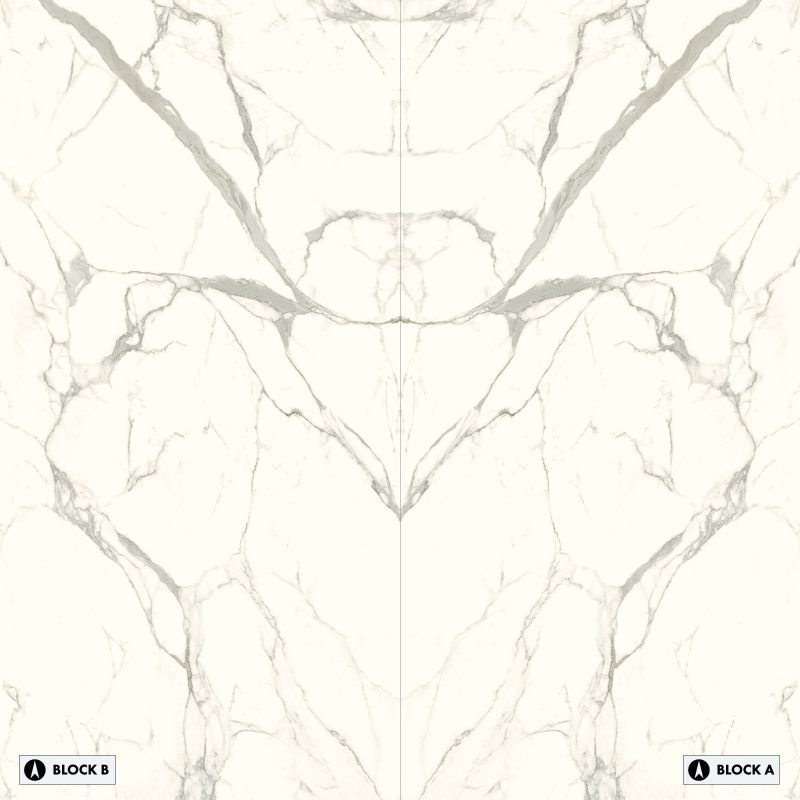 Lussoria - Marmi Bianco Bookmatched – Polished