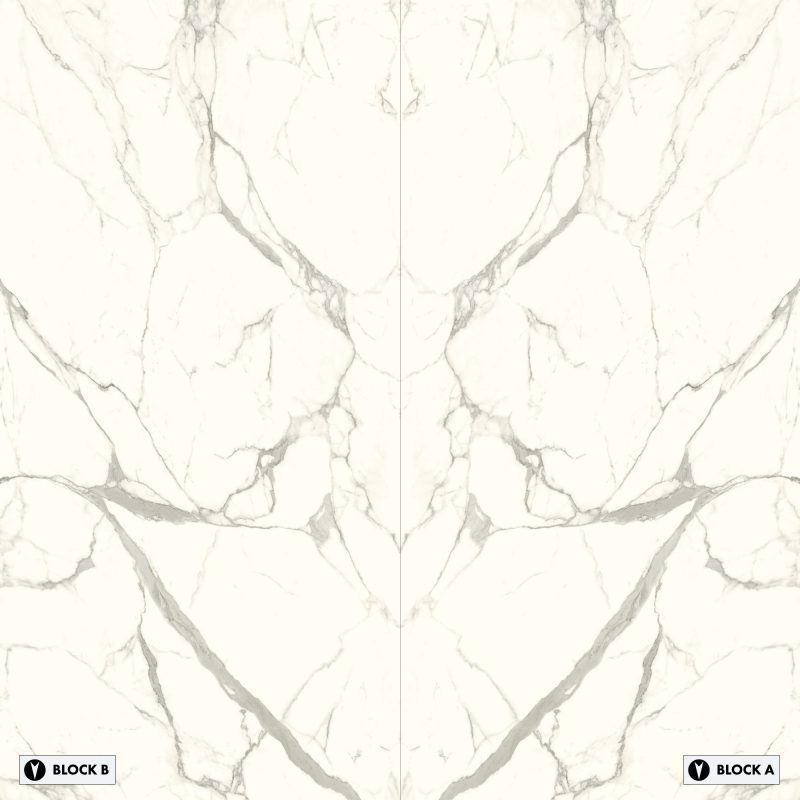 Lussoria - Marmi Bianco Bookmatched – Polished