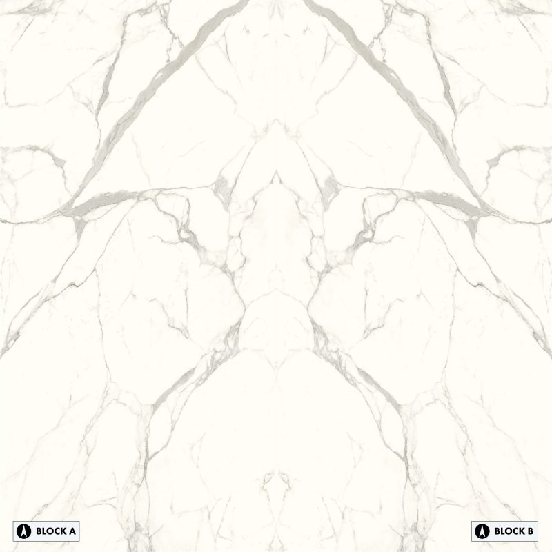 Marvel - Marmi Bianco Bookmatched – Polished
