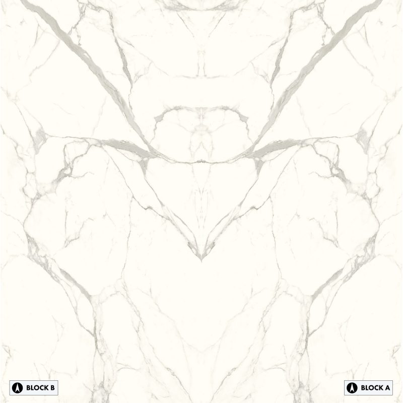 Marvel - Marmi Bianco Bookmatched – Polished