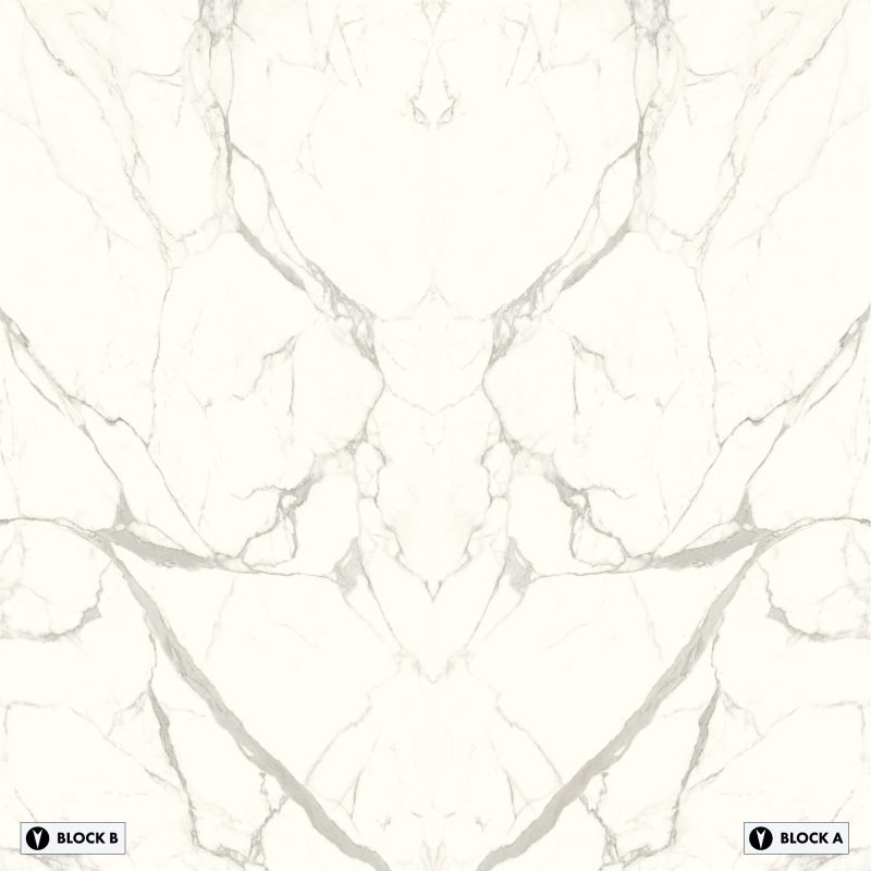 Marvel - Marmi Bianco Bookmatched – Polished