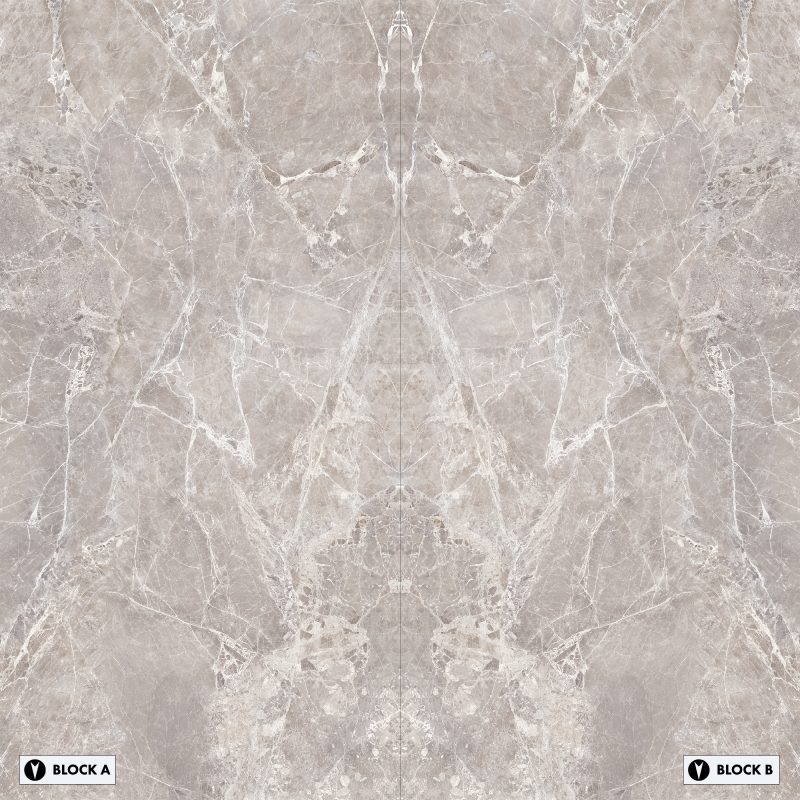 Bookmatch Bliss - Moon Grey Bookmatched – Polished