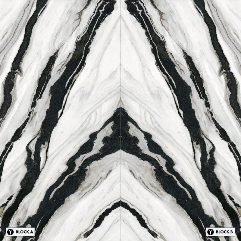 Bookmatch Bliss - Panda Bookmatched – Honed