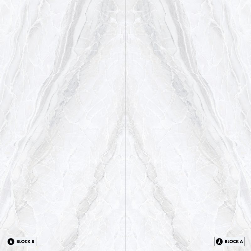 Bookmatch Bliss - Paradise White Bookmatched – Polished