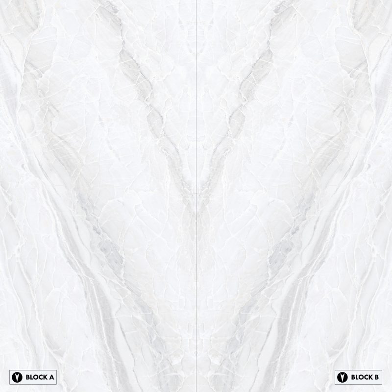 Bookmatch Bliss - Paradise White Bookmatched – Polished