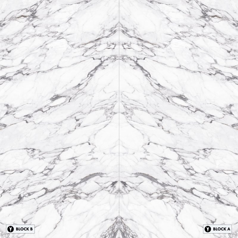 Bookmatch Bliss - Arabescato White Bookmatched – Polished