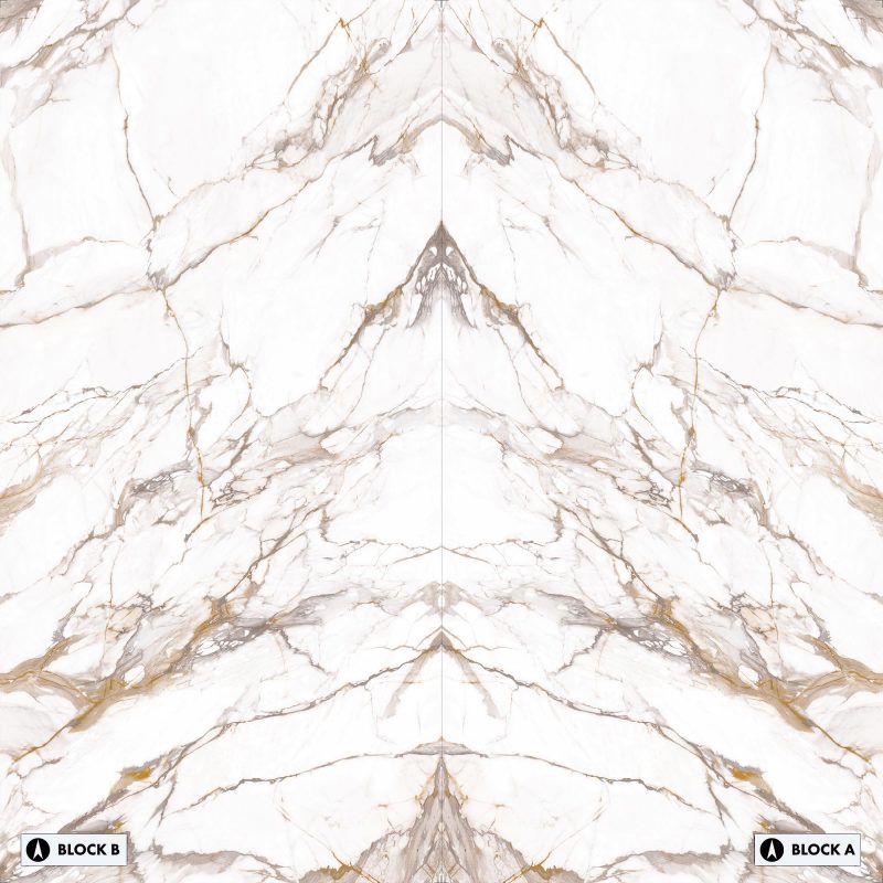 Marble Slabs - Calacatta Luxury Bookmatched – Silk