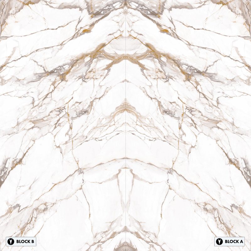 Marble Slabs - Calacatta Luxury Bookmatched – Silk